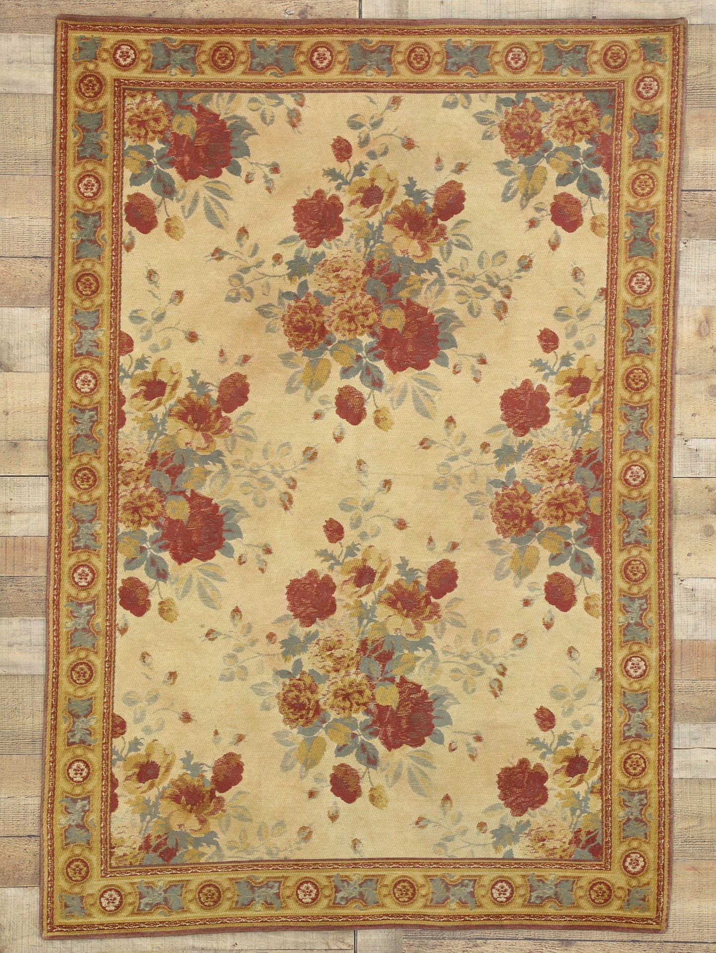 4 x 6 Vintage English Rose Tapestry 77243