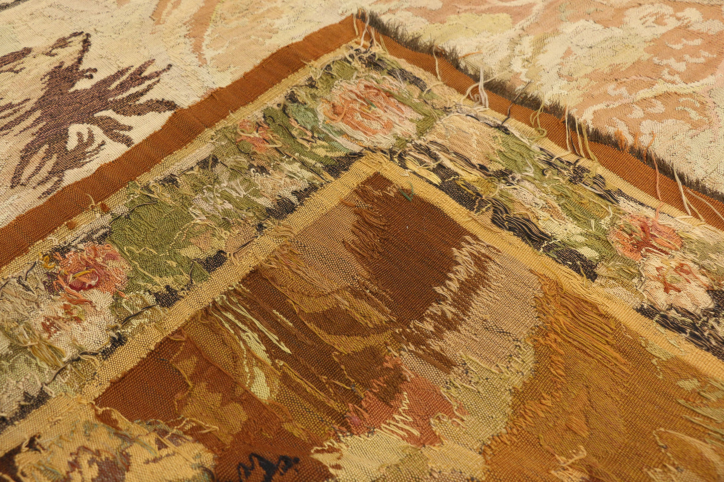 5 x 7 Antique French Verdure Tapestry 77247