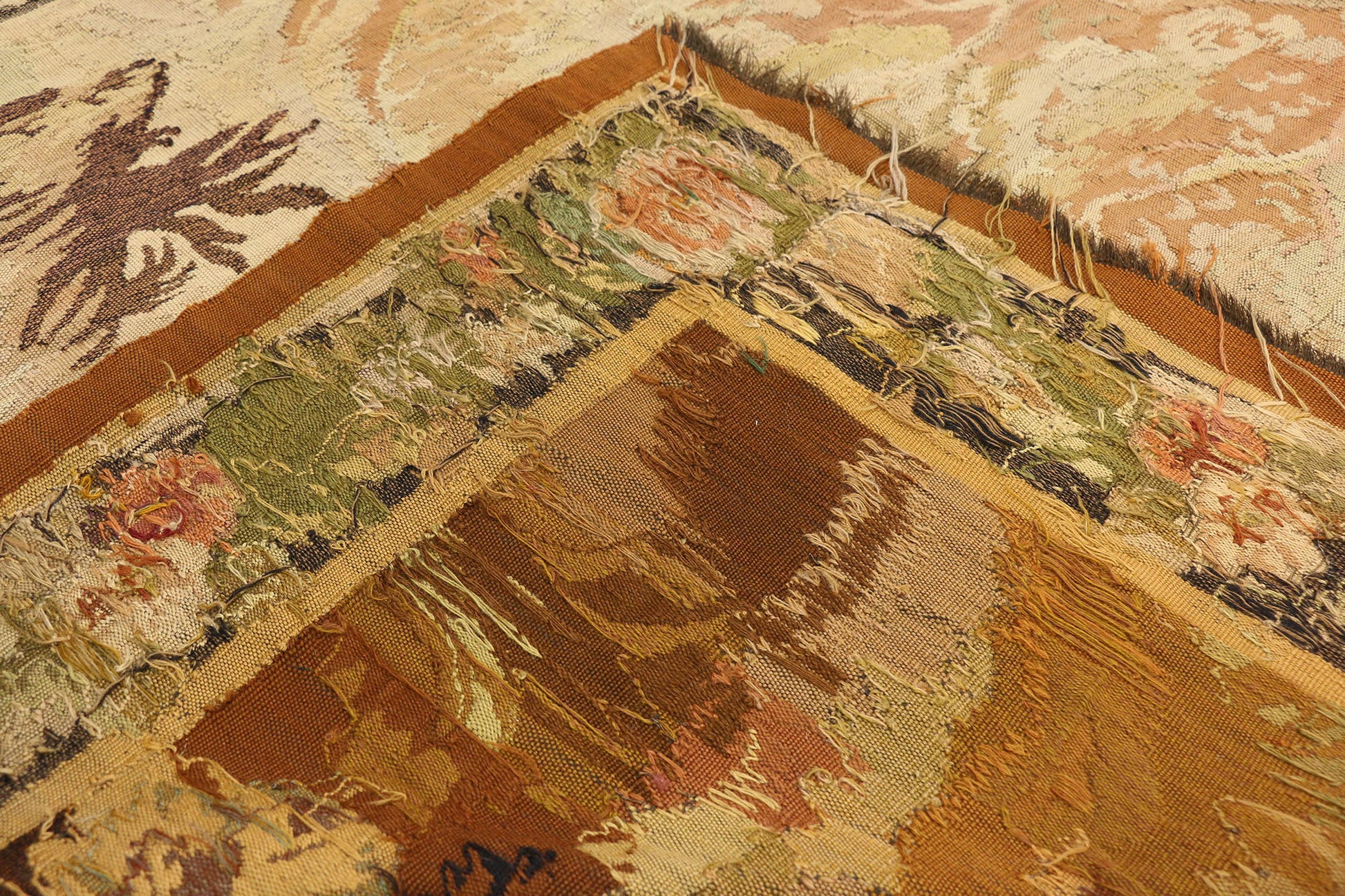 5 x 7 Antique French Verdure Tapestry 77247