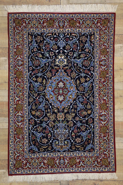 4 x 6 Vintage Isfahan Rug 77253