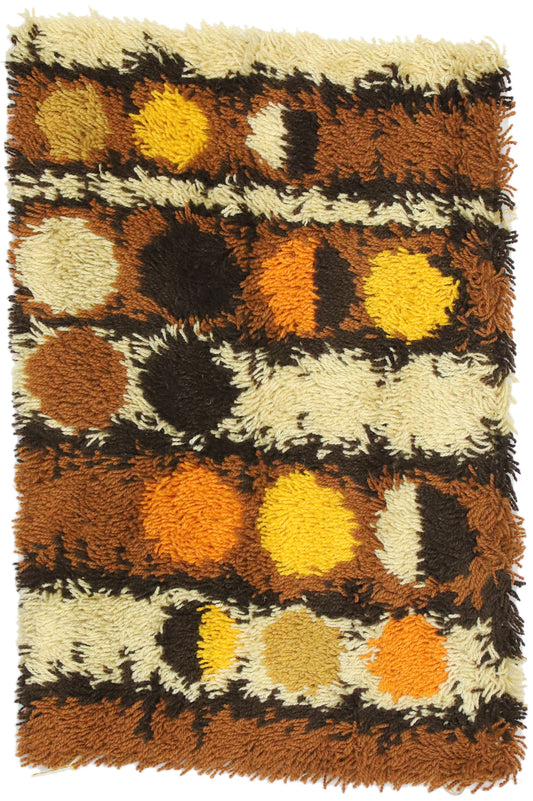 2 x 3 Vintage Swedish Tapestry 77255