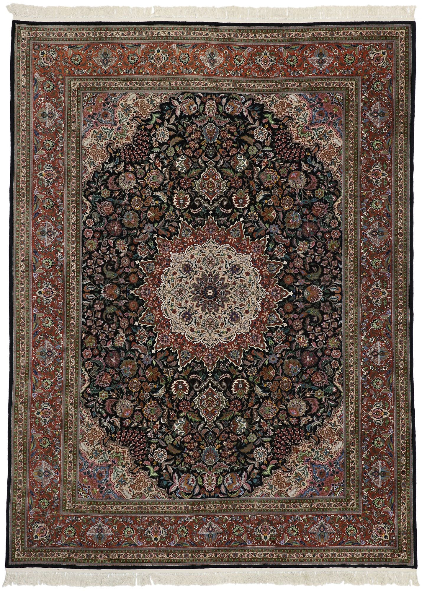 9 x 12 Vintage Chinese Tabriz Rug 77256