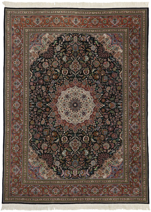 9 x 12 Vintage Chinese Tabriz Rug 77256