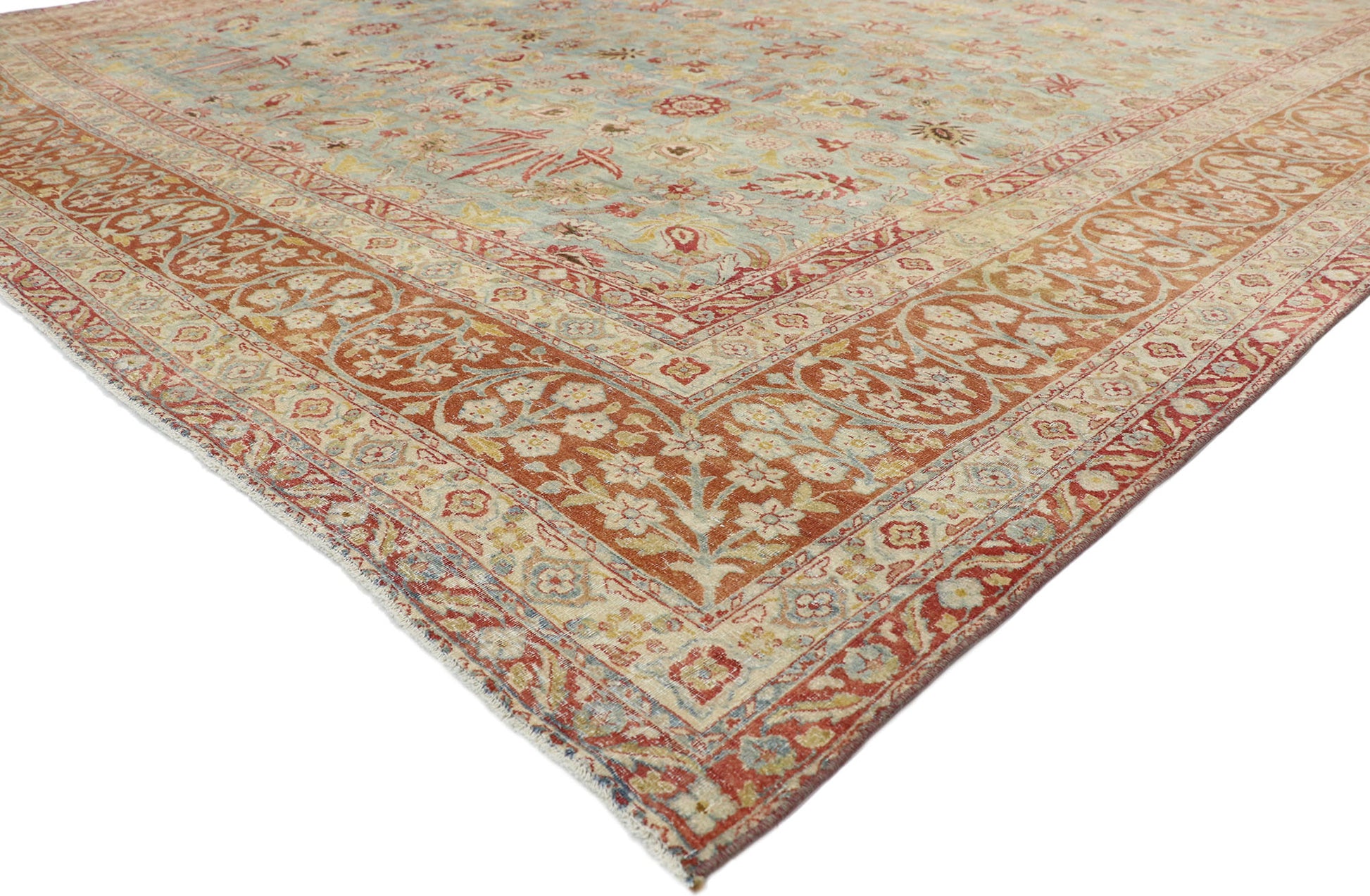 11 x 15 Antique Persian Kerman Rug 77258