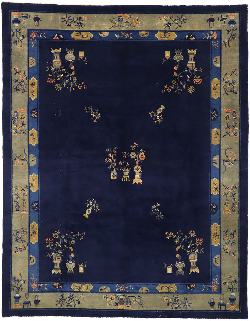 9 x 12 Antique Chinese Peking Rug 77260