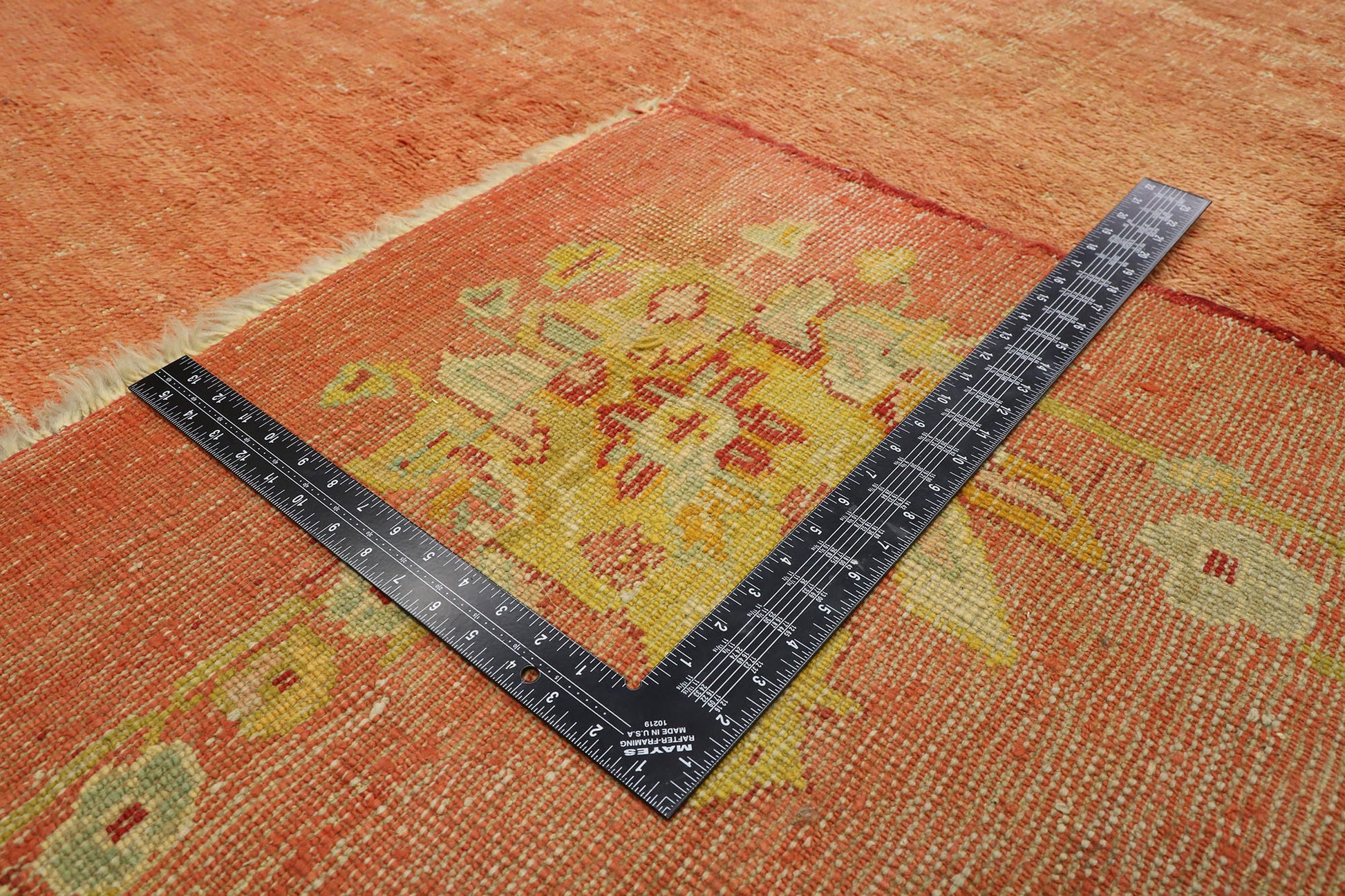 15 x 15 Antique Turkish Oushak Rug 77261