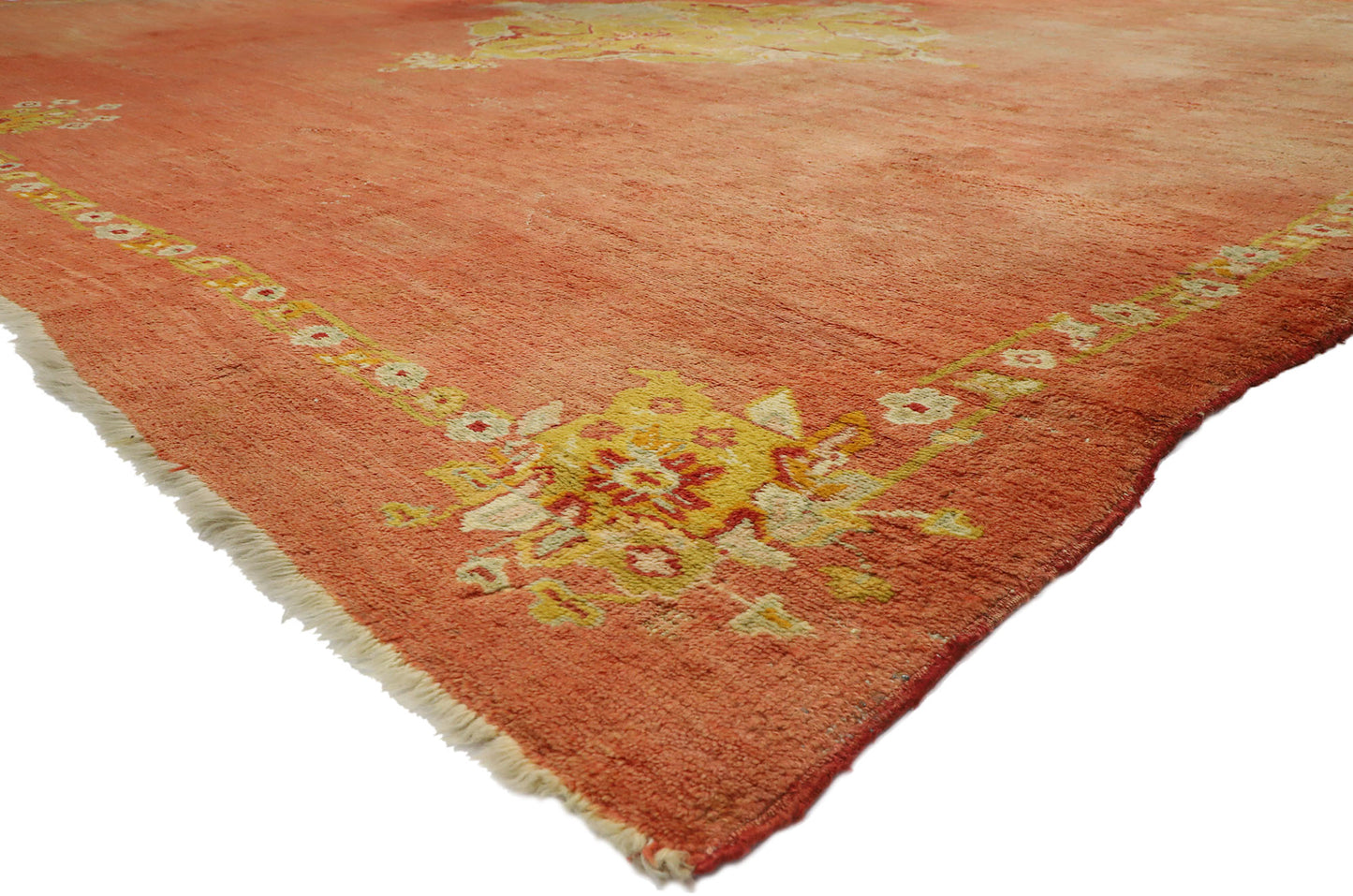 15 x 15 Antique Turkish Oushak Rug 77261