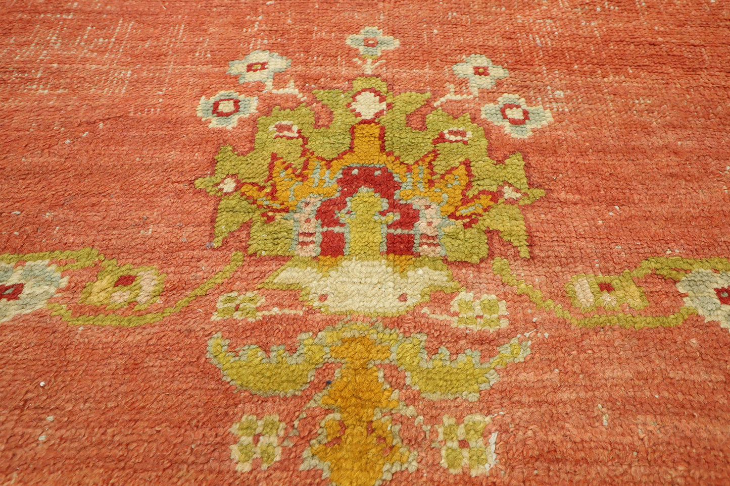 15 x 15 Antique Turkish Oushak Rug 77261