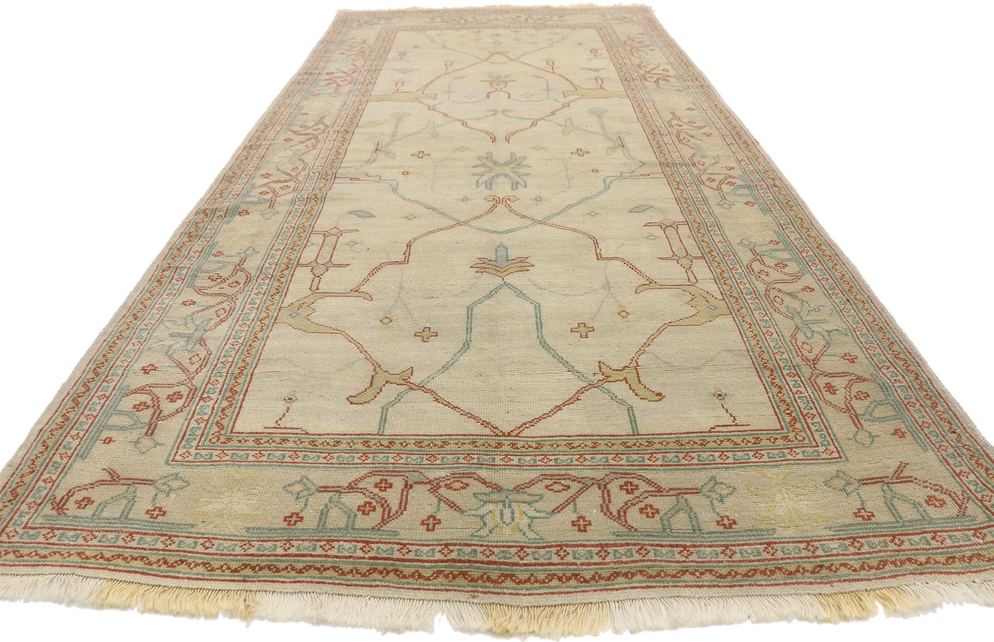5 x 11 Vintage Oushak Rug 77263