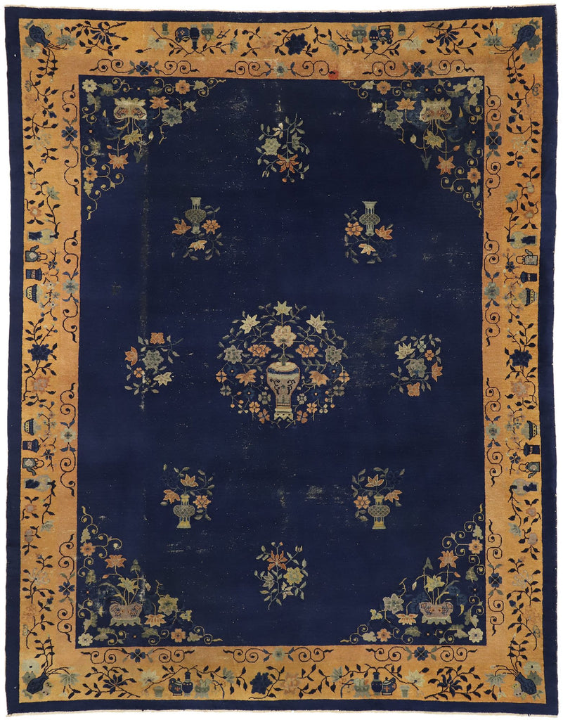 9 x 12 Antique Chinese Peking Rug 77264