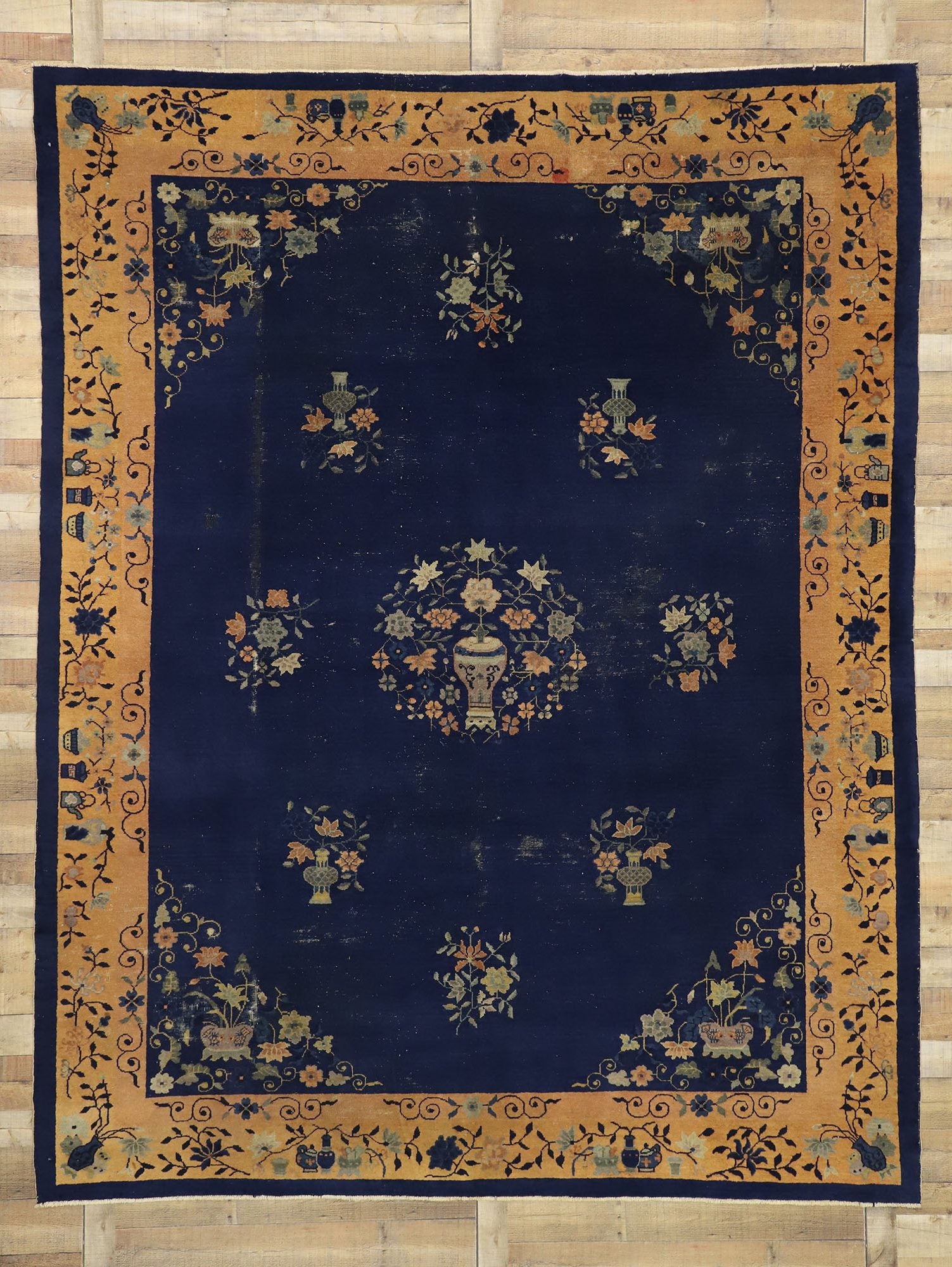 9 x 12 Antique Chinese Peking Rug 77264
