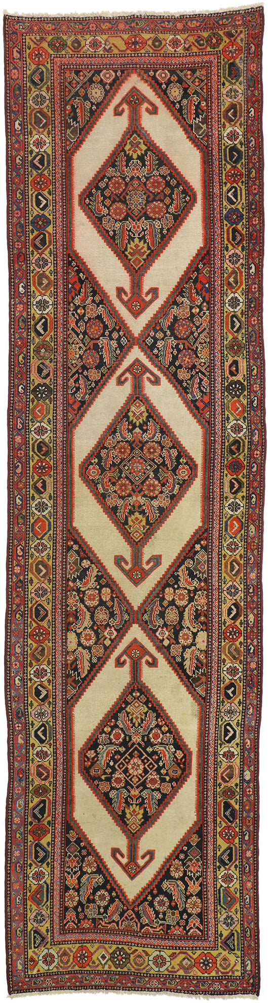 4 x 14 Antique Persian Malayer Runner 77265