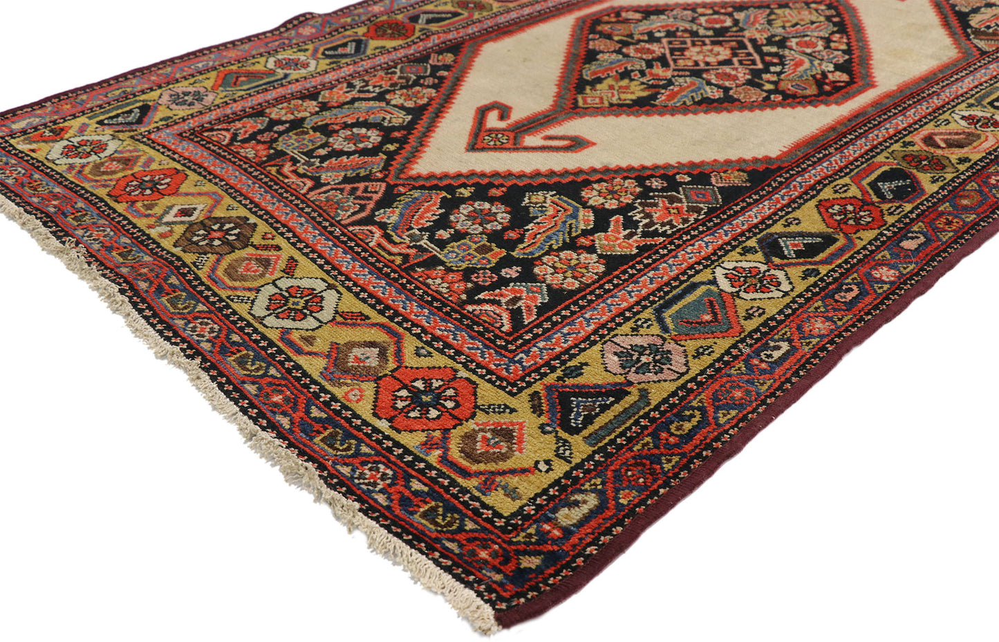 4 x 14 Antique Persian Malayer Runner 77265