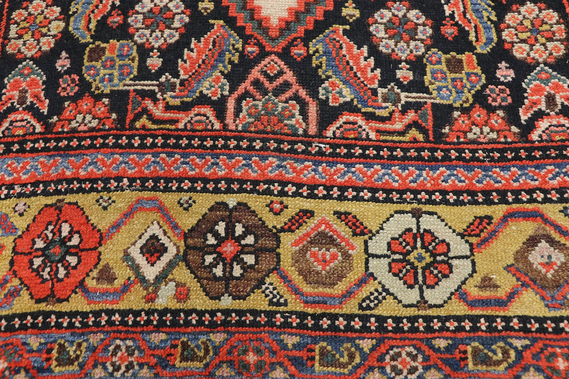 4 x 14 Antique Persian Malayer Runner 77265