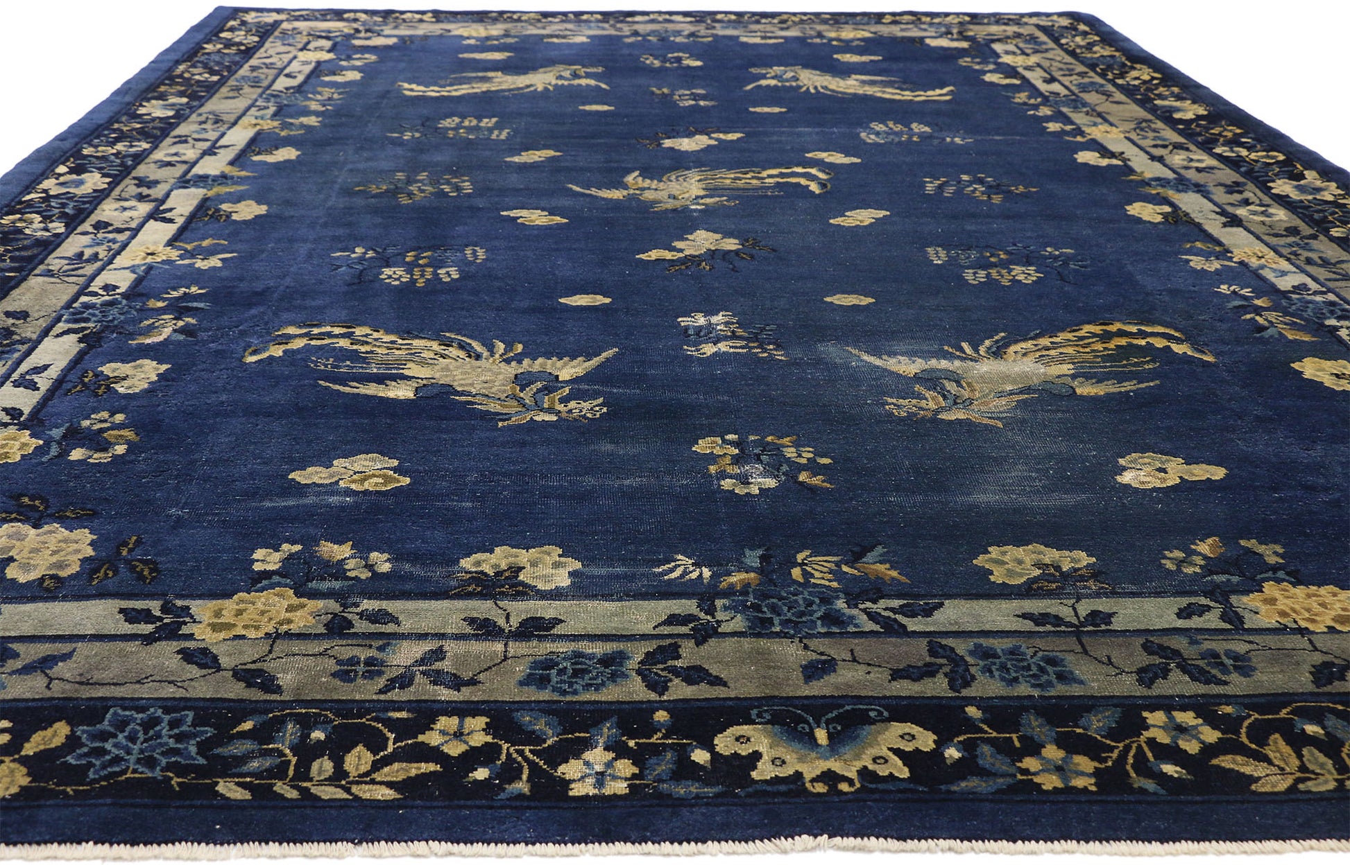 9 x 14 Antique Chinese Peking Rug 77266