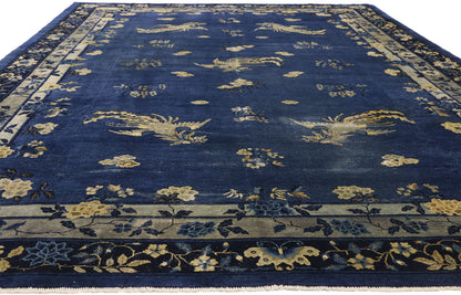 9 x 14 Antique Chinese Peking Rug 77266