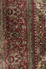 4 x 7 Antique Silk Kashan Vase Prayer Rug 77269