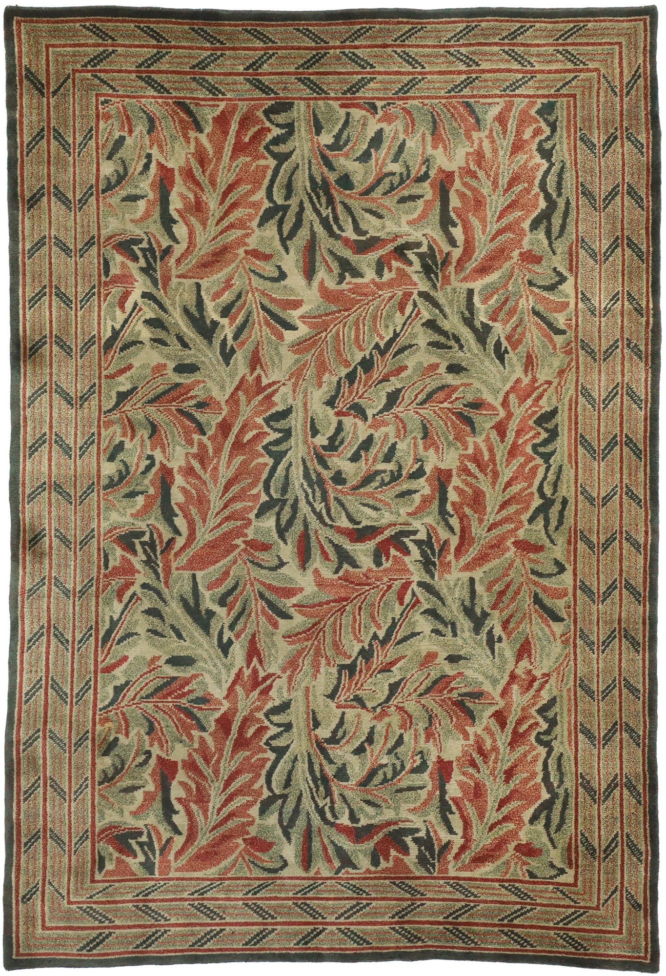 6 x 9 Vintage Swedish Rug 77272