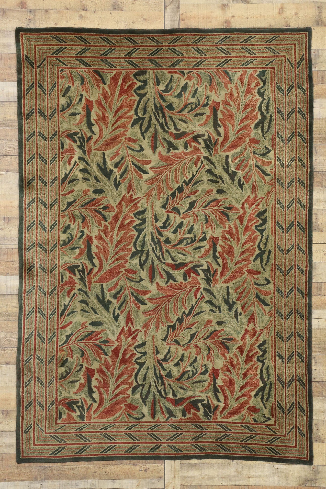 6 x 9 Vintage Swedish Rug 77272