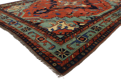 9 x 11 Vintage Afghan Rug 77274