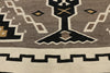 6 x 10 Antique Two Grey Hills Navajo Rug 77275