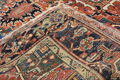 8 x 10 Antique Persian Heriz Rug 77276