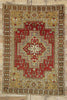 4 x 6 Vintage Turkish Oushak Rug 77281