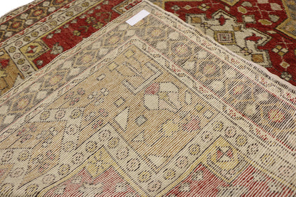 4 x 6 Vintage Turkish Oushak Rug 77281