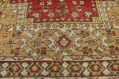 4 x 6 Vintage Turkish Oushak Rug 77281