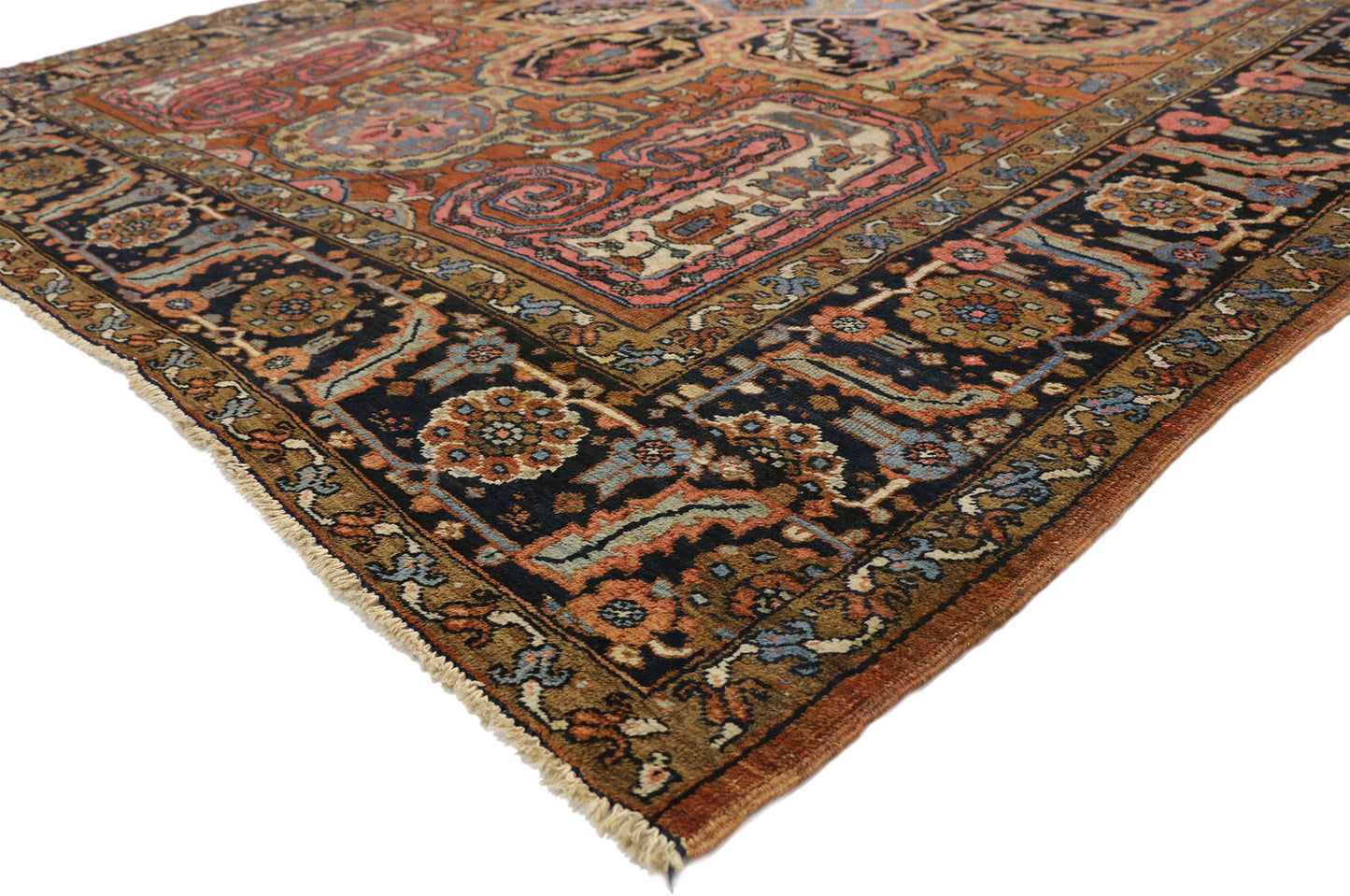 8 x 11 Antique Persian Heriz Rug 77282