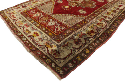 4 x 10 Vintage Turkish Oushak Runner 77284