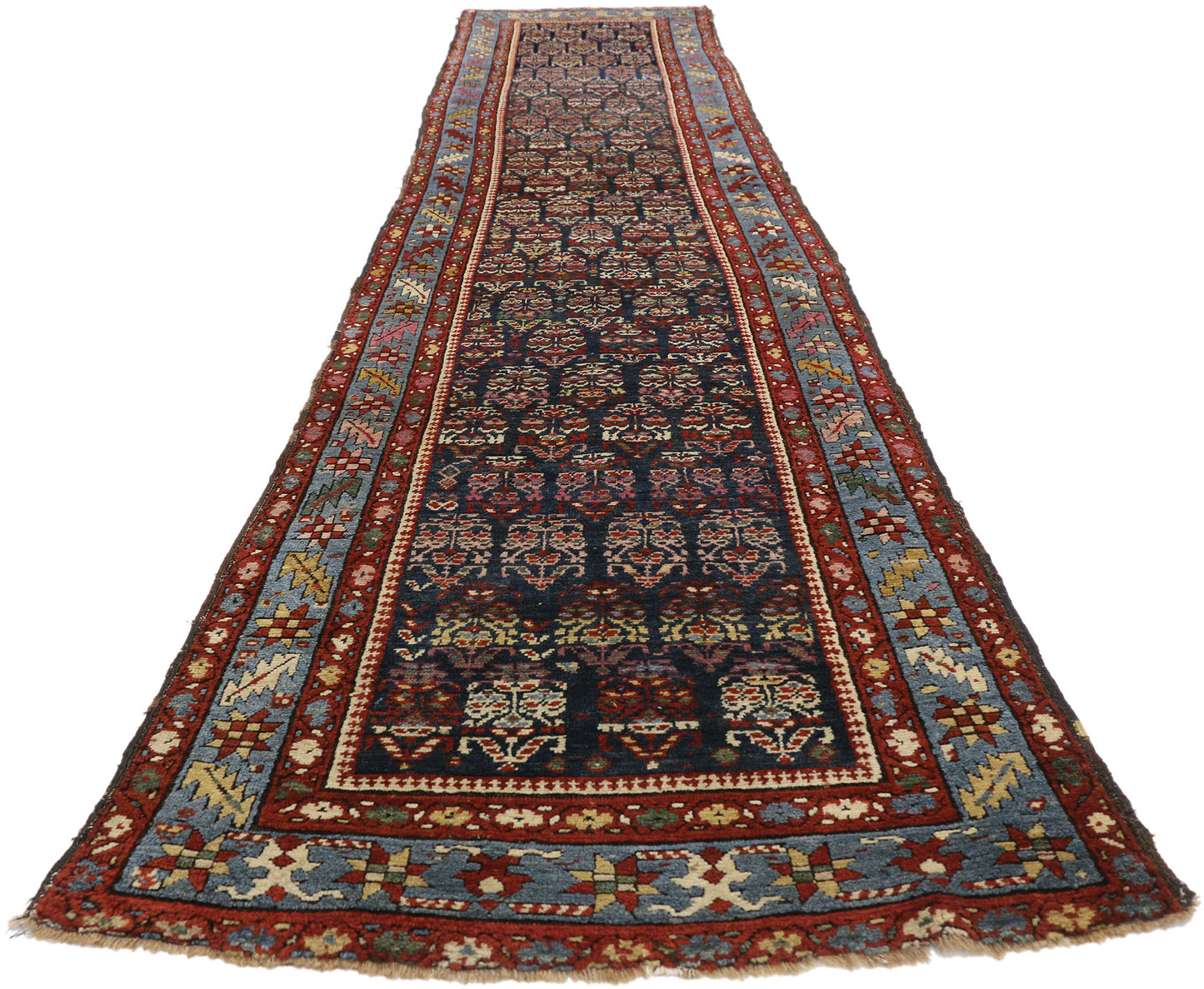 3 x 13 Antique Persian Malayer Runner 77285