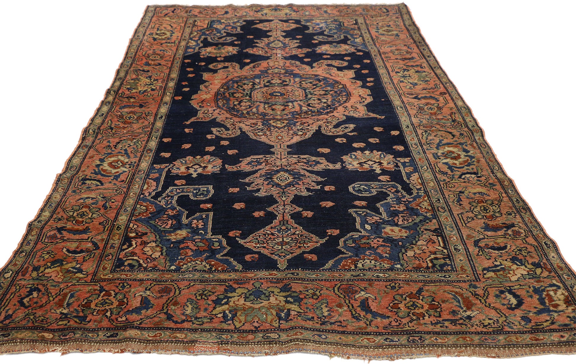 4 x 6 Antique Persian Malayer Rug 77286