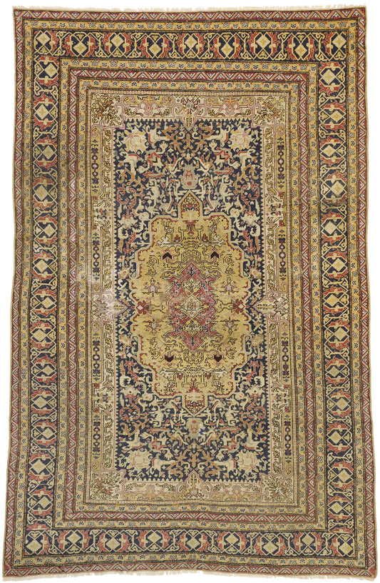 6 x 10 Antique Turkish Sivas Rug 77288