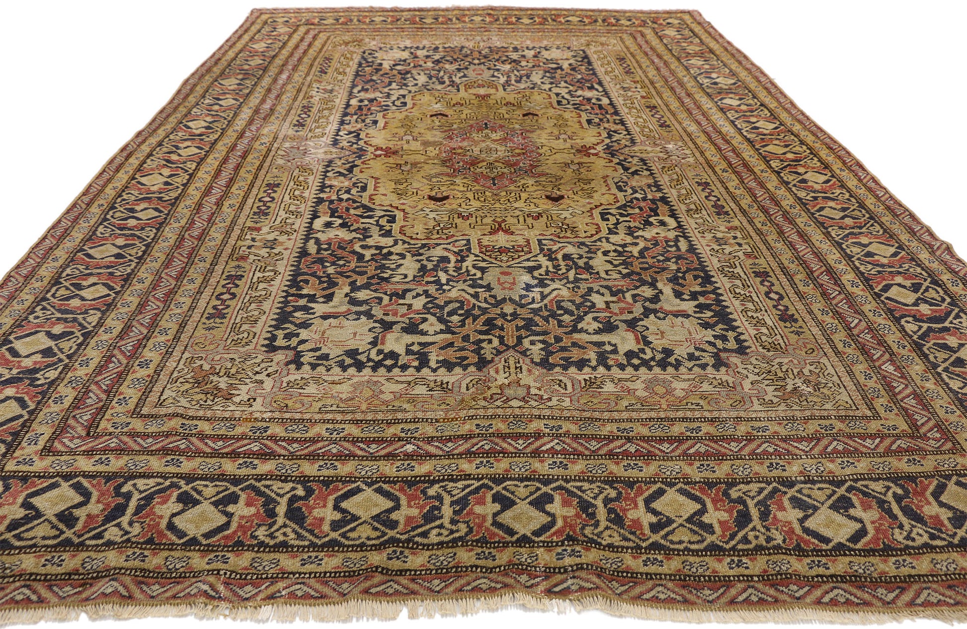 6 x 10 Antique Turkish Sivas Rug 77288