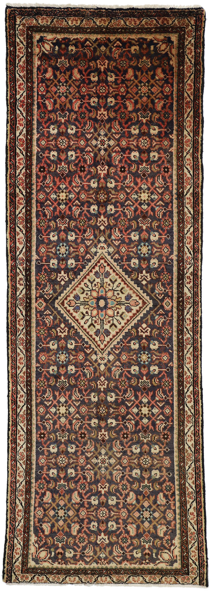 3 x 10 Vintage Persian Hamadan Runner 77289