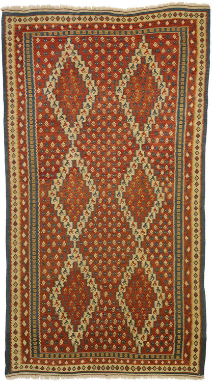7 x 12 Vintage Persian Kilim Rug 77294