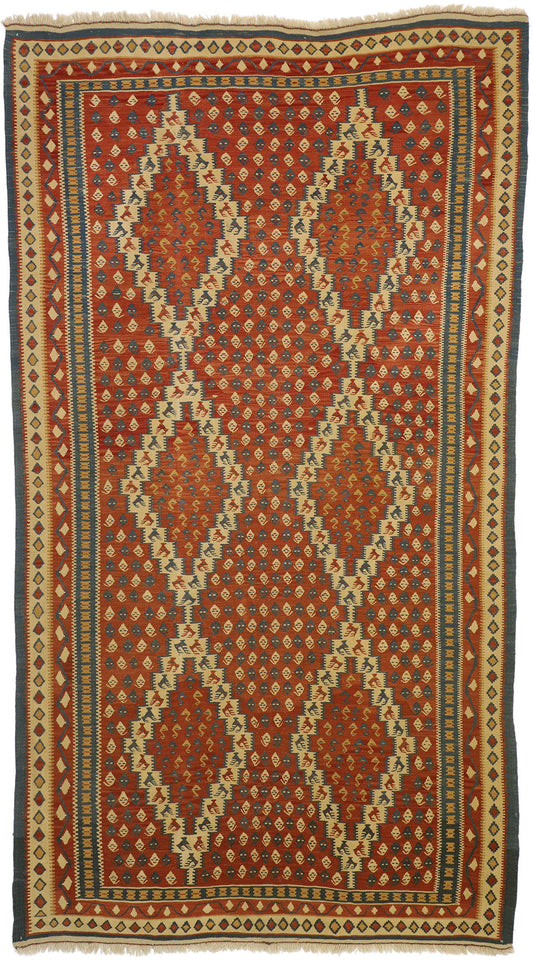 7 x 12 Vintage Persian Kilim Rug 77294