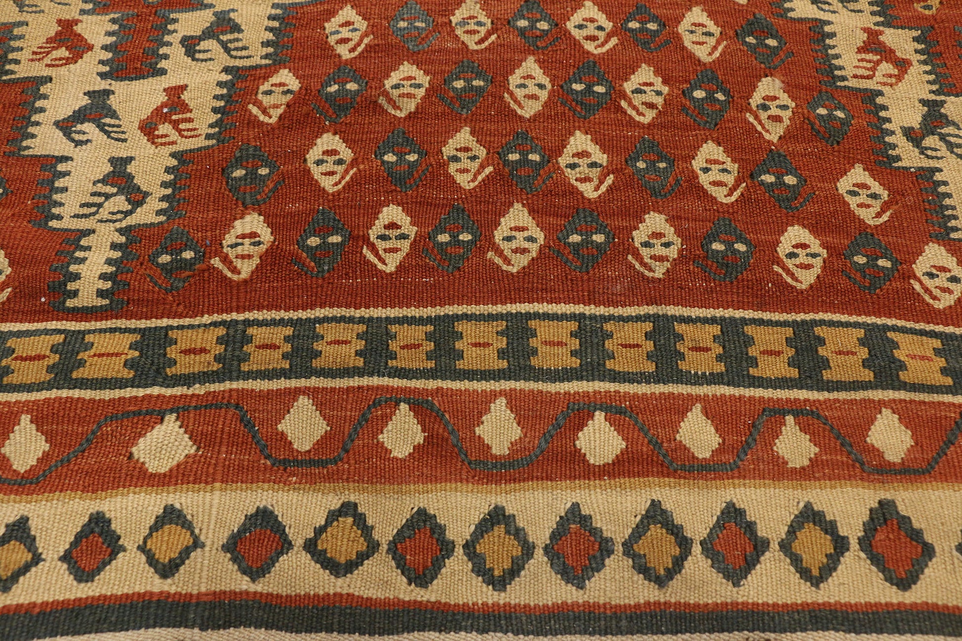 7 x 12 Vintage Persian Kilim Rug 77294