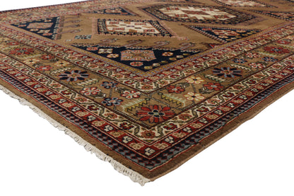 8 x 12 Vintage Romanian Tribal Rug 77299