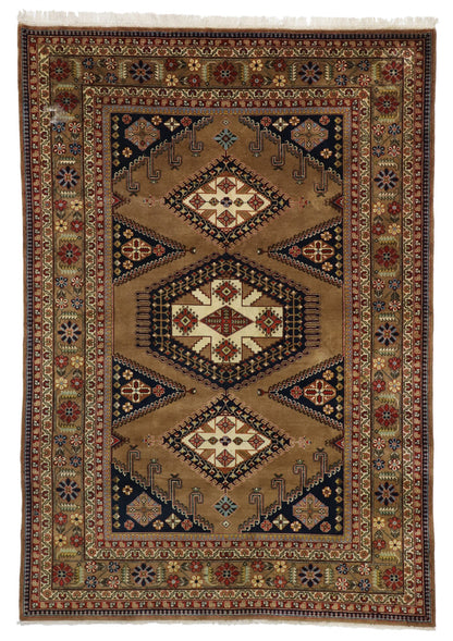8 x 12 Vintage Romanian Tribal Rug 77299