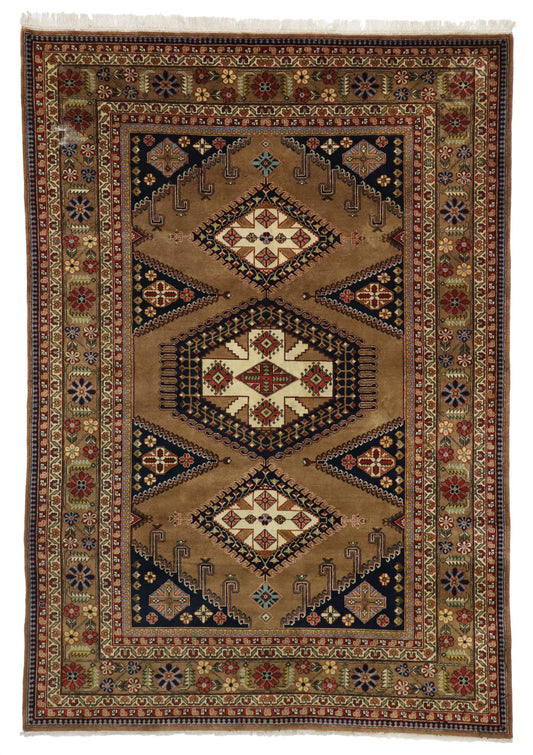 8 x 12 Vintage Romanian Tribal Rug 77299