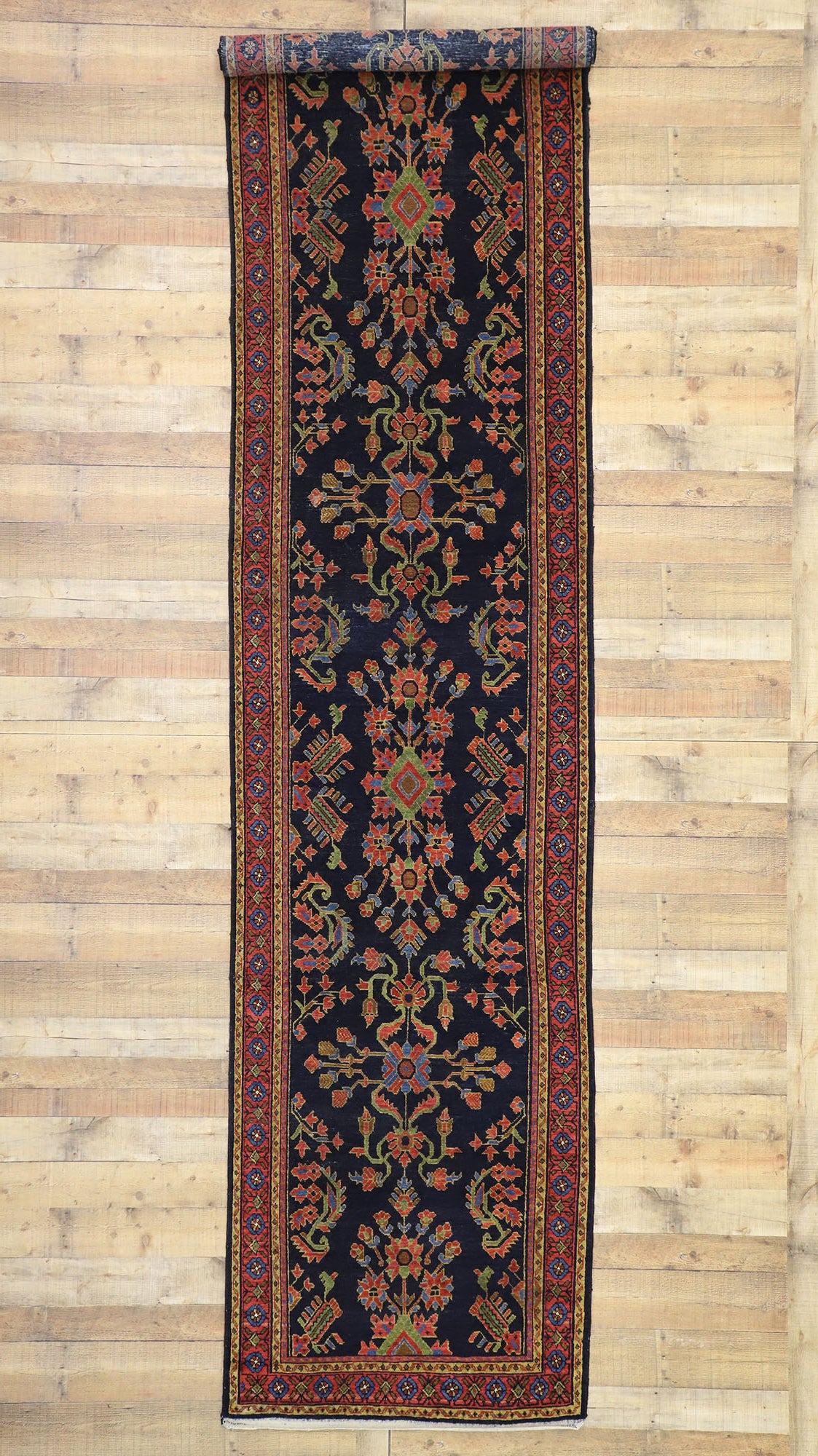 3 x 16 Antique Persian Malayer Runner 77302