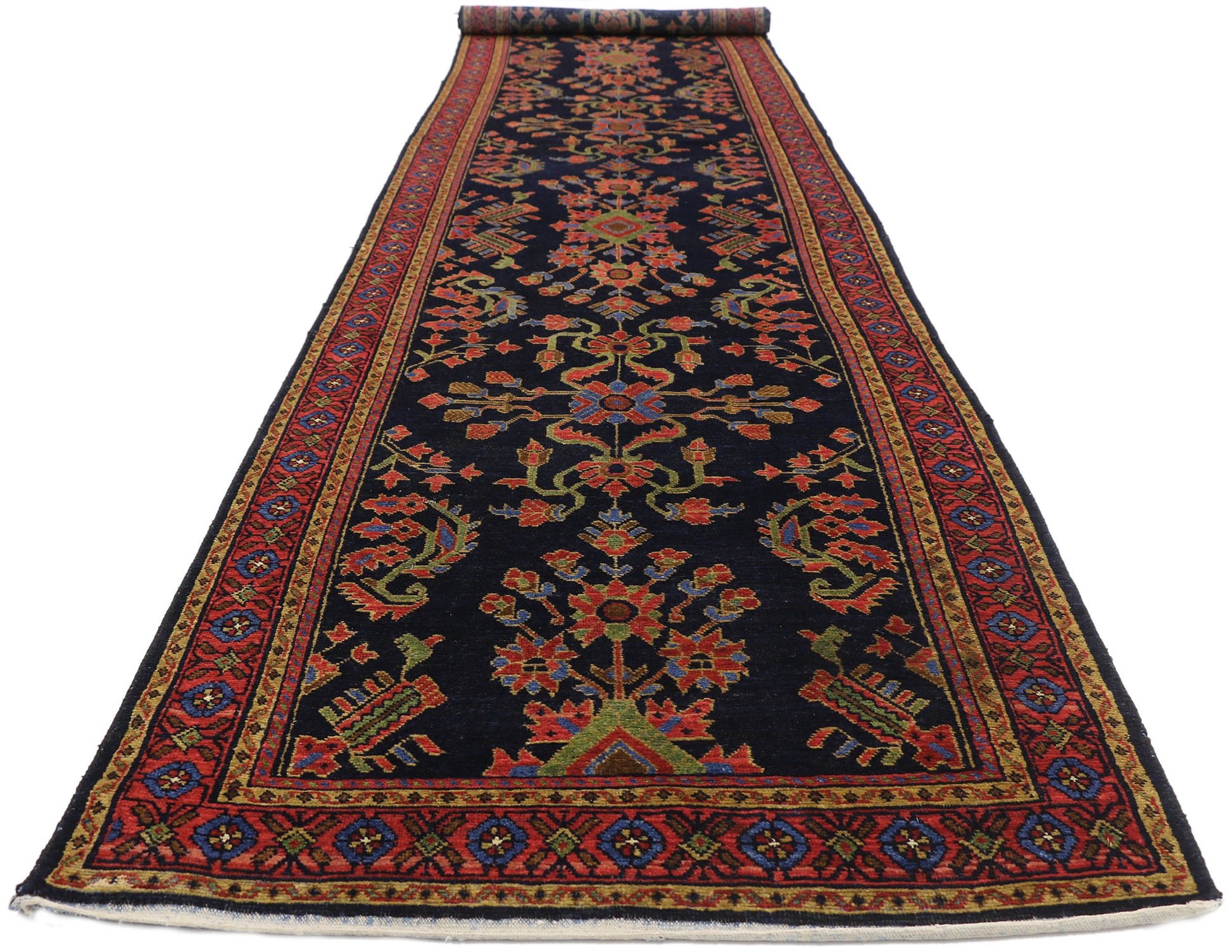 3 x 16 Antique Persian Malayer Runner 77302