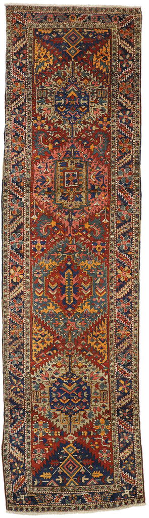 3 x 11 Antique Heriz Rug 77303