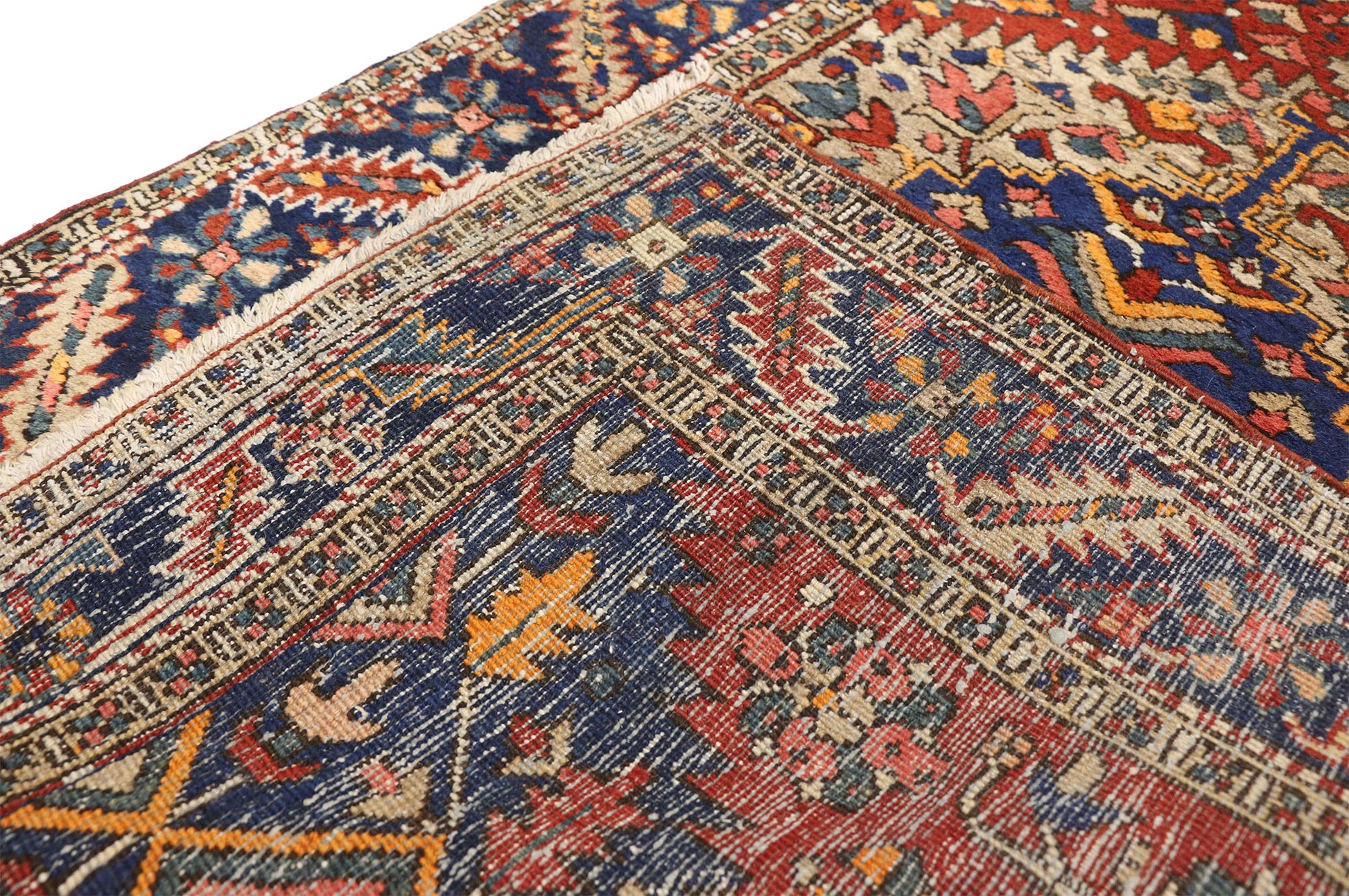 3 x 11 Antique Heriz Rug 77303