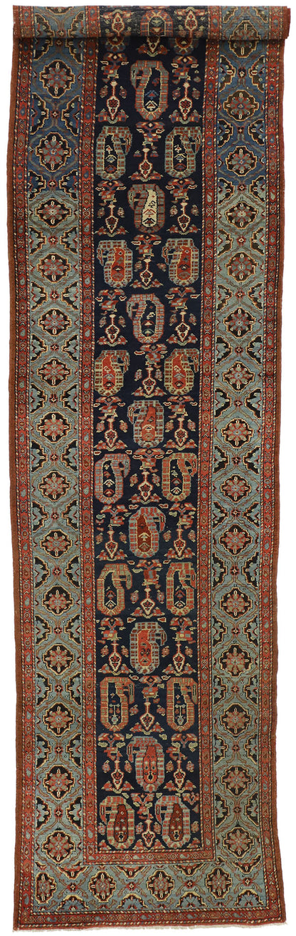 3 x 14 Antique Persian Malayer Runner 77304