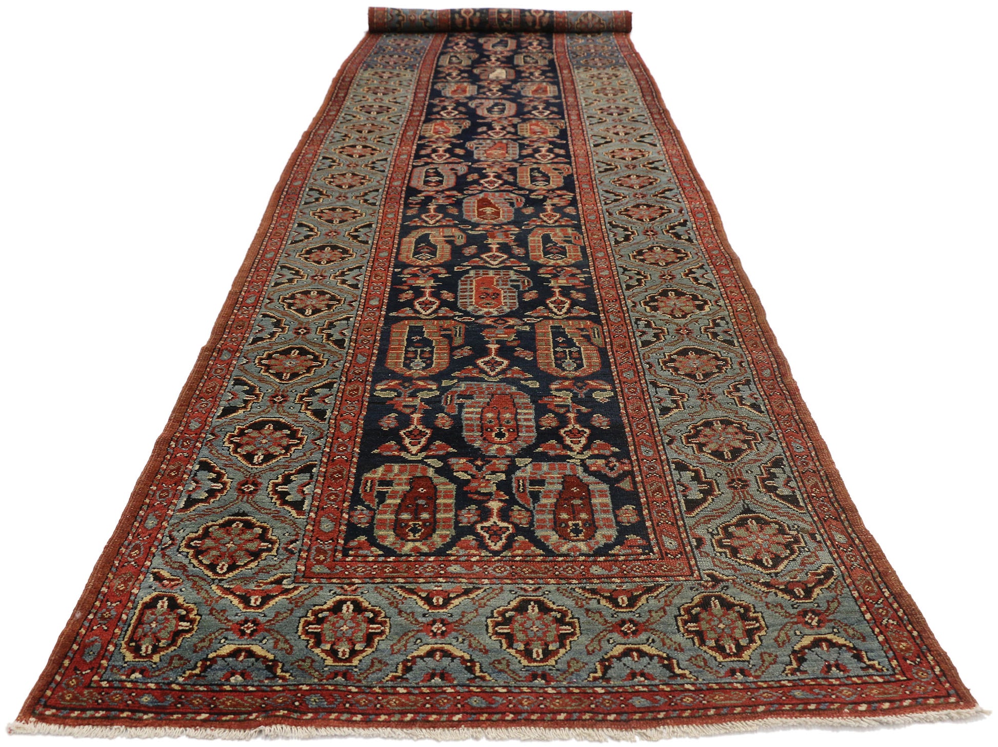 3 x 14 Antique Persian Malayer Runner 77304