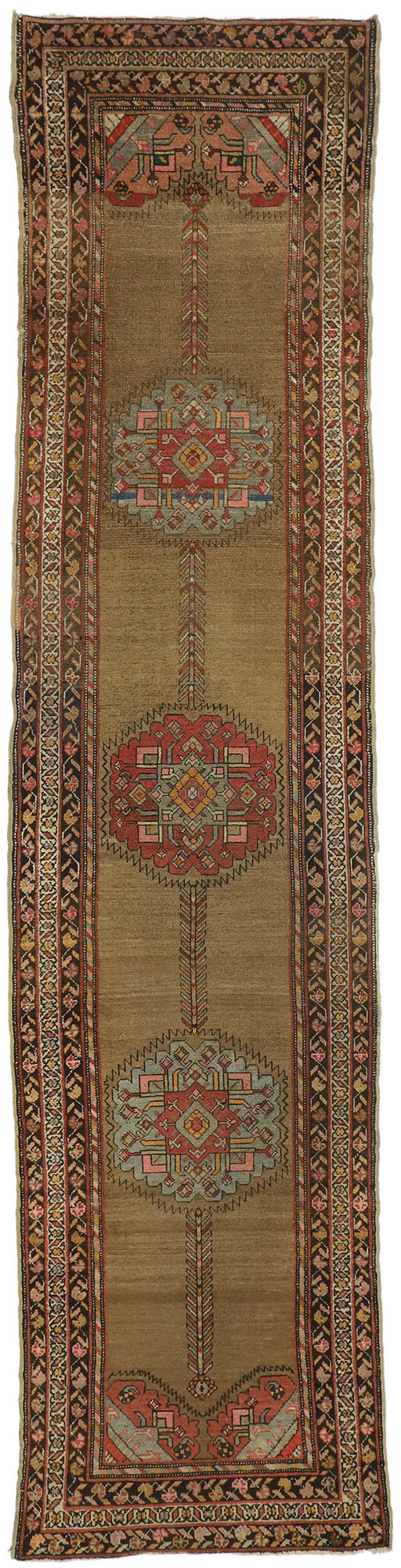 3 x 13 Antique Persian Malayer Runner 77305