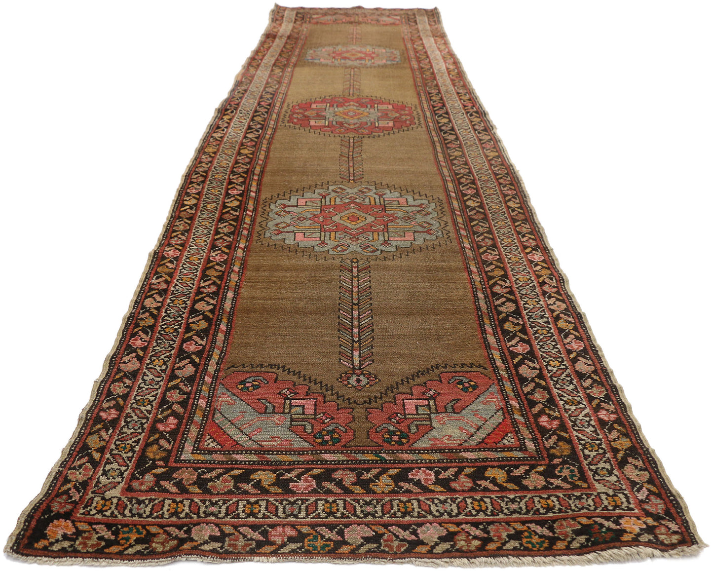 3 x 13 Antique Persian Malayer Runner 77305